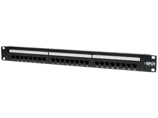 Tripp Lite Tripp Lite N052-024 24-port Cat5e 110 patch panel 1U wired accessory — product photo
