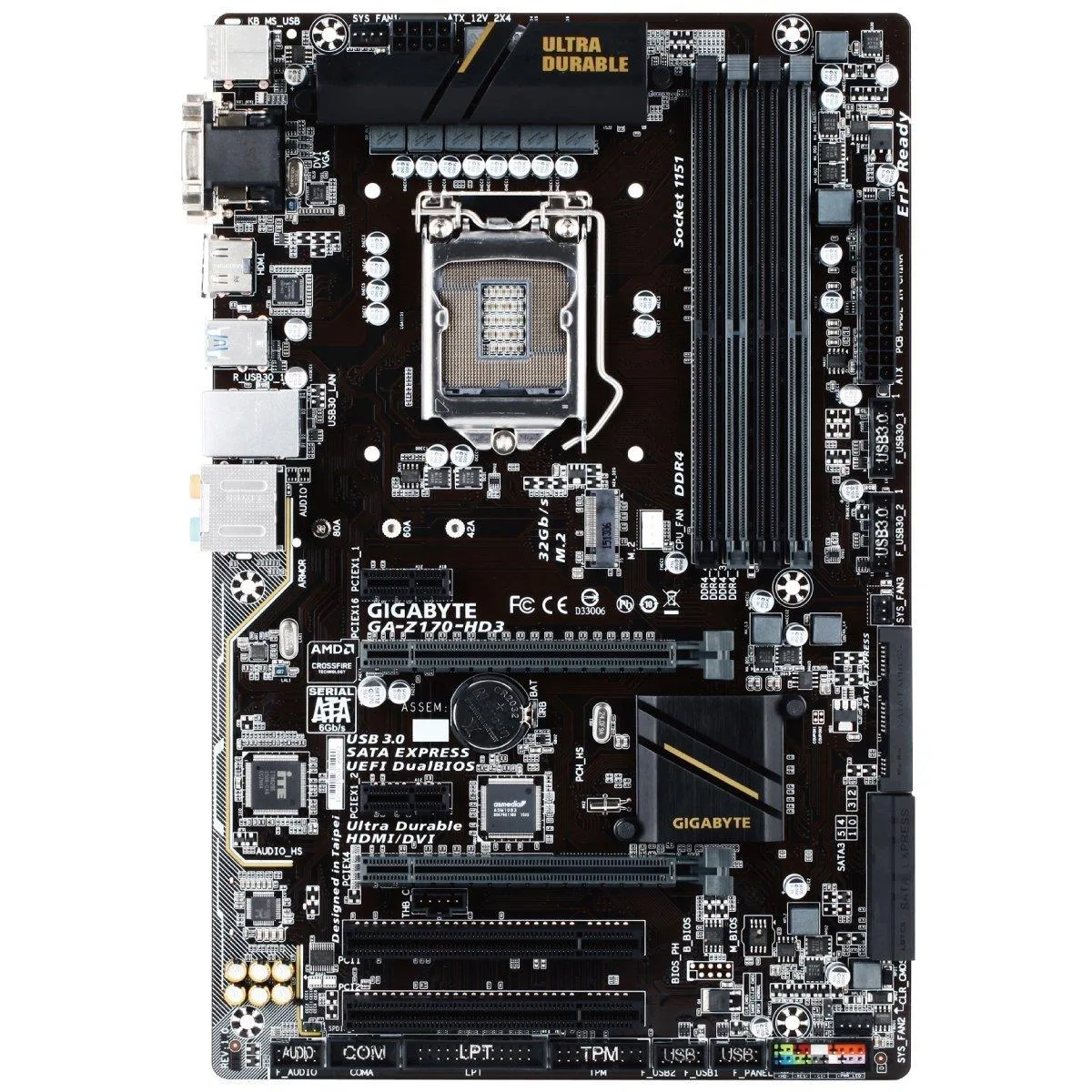 GIGABYTE GIGABYTE GA-Z170-HD3 Intel motherboard — product photo