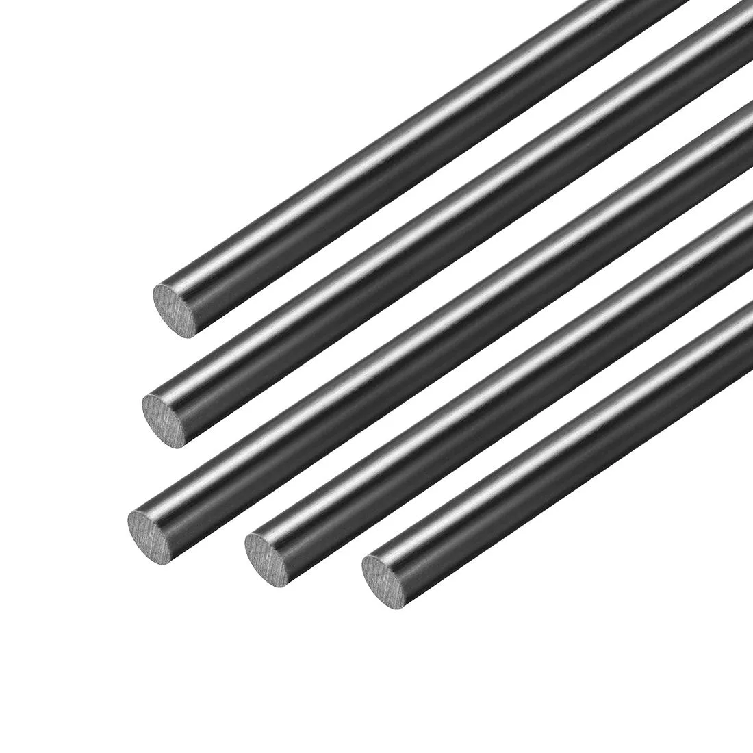 Unique-Bargains Unique-Bargains FRP Fiberglass Round Rod 1/8 inch Dia 20 inch Length Black 5pcs — product photo