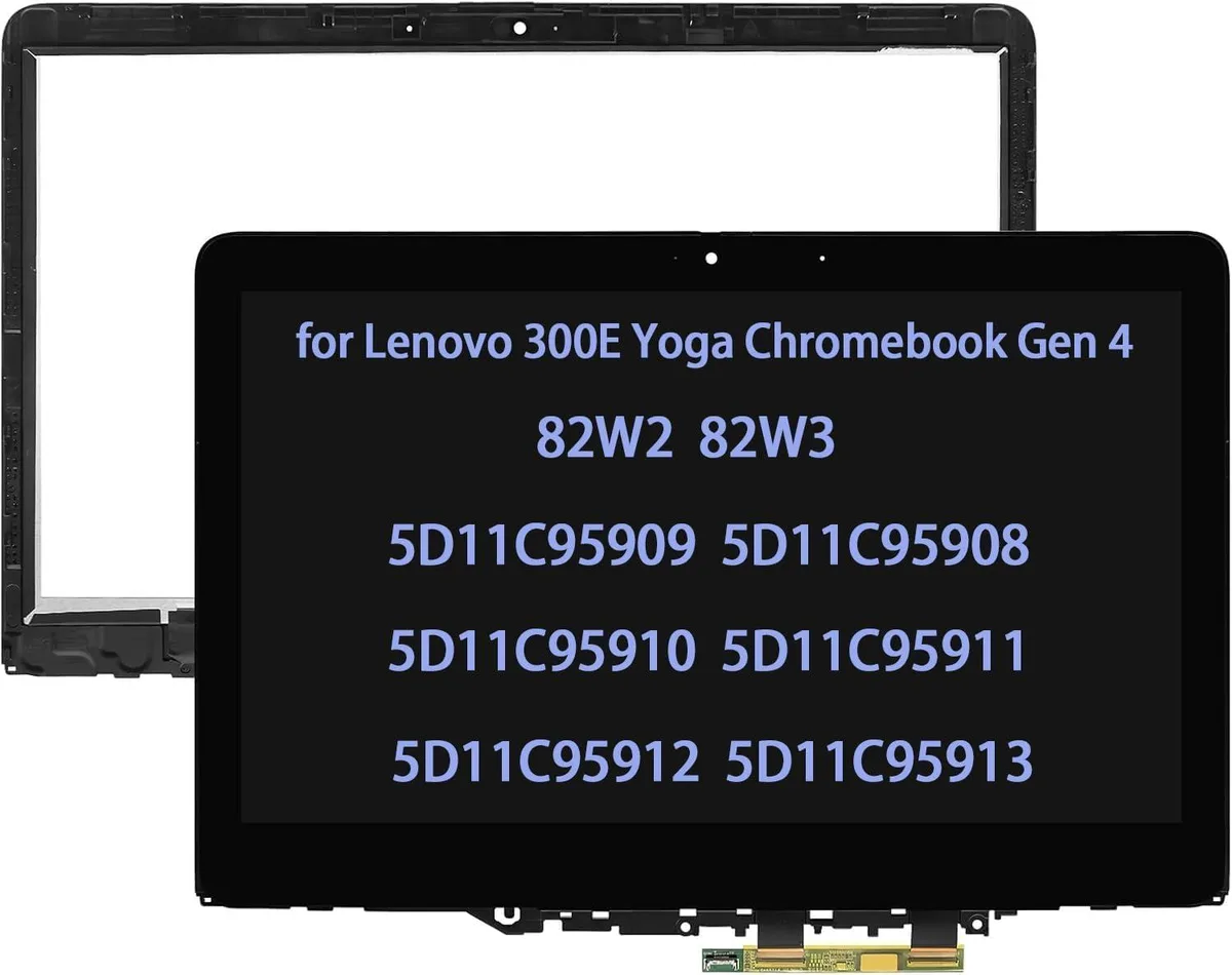NUOLAISUN NUOLAISUN Touch Screen Replacement for Lenovo 300E Yoga Chromebook Gen 4 82W2 82W3 5D11C95908-13 Assembly — product photo