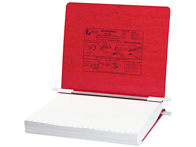 ACCO ACCO 54129 Pressboard Hanging Data Binder 11 x 8-1/2 Executive Red — product photo