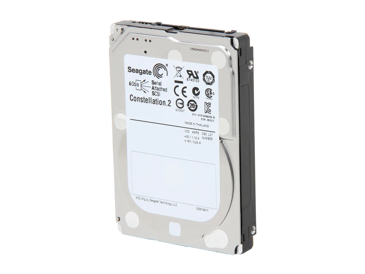 Seagate Seagate ST91000640SS 1TB 7200 RPM 64MB Cache SAS 6Gb/s 2.5" laptop hard drive — product photo