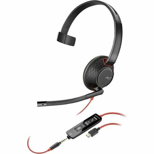 POLY POLY 805H4AA Blackwire 5210 Mono USB-C USB 3.5mm Wired Headset accessory — product photo