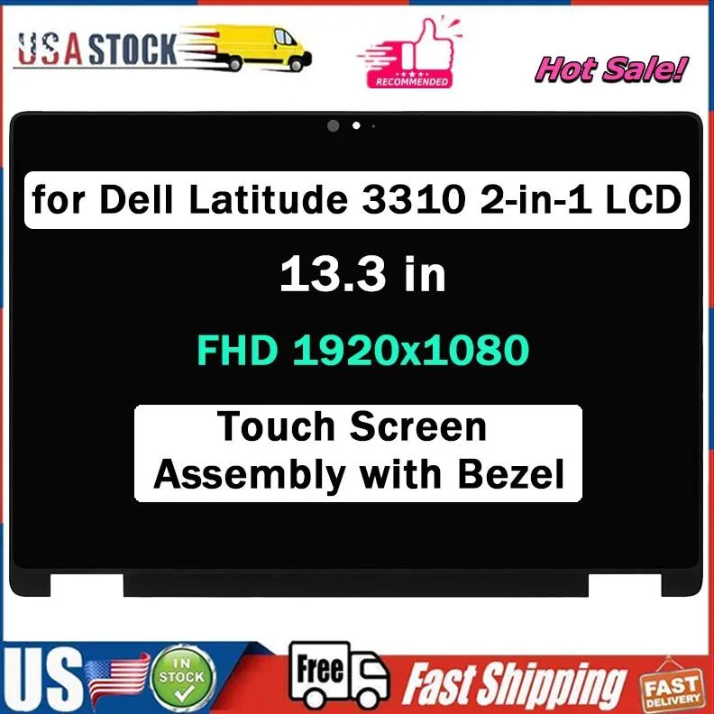 NUOLAISUN NUOLAISUN LCD Touch Screen for Dell Latitude 3310 2-in-1 P95G P95G002 RN9GF — product photo