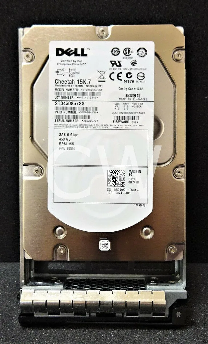 DELL DELL 450GB 15000RPM 16MB 3.5in SAS internal hard drive ST3450857SS — product photo