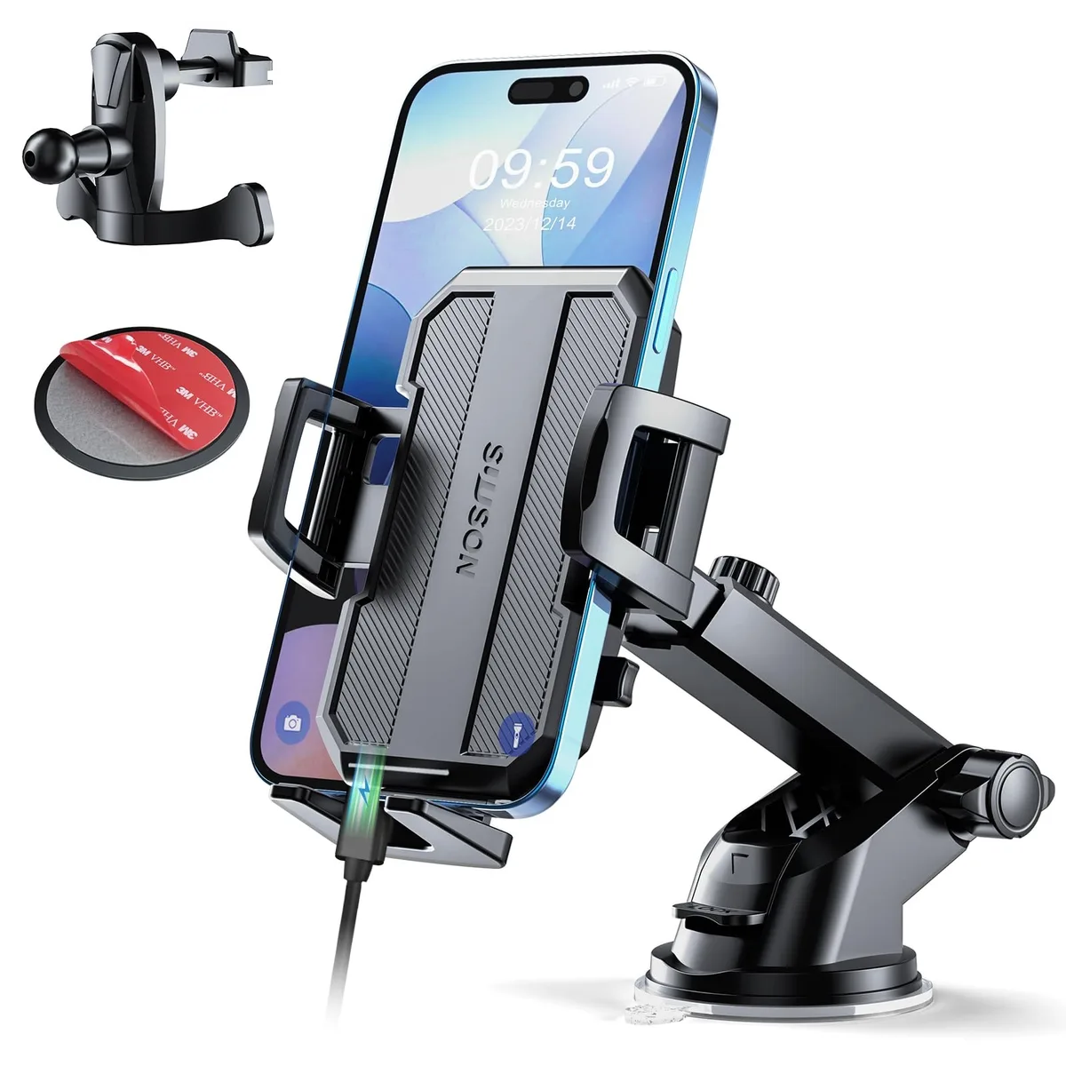 No Sew No Sew YYBK-18 3-in-1 phone mount black 4.0-7.0 in — product photo