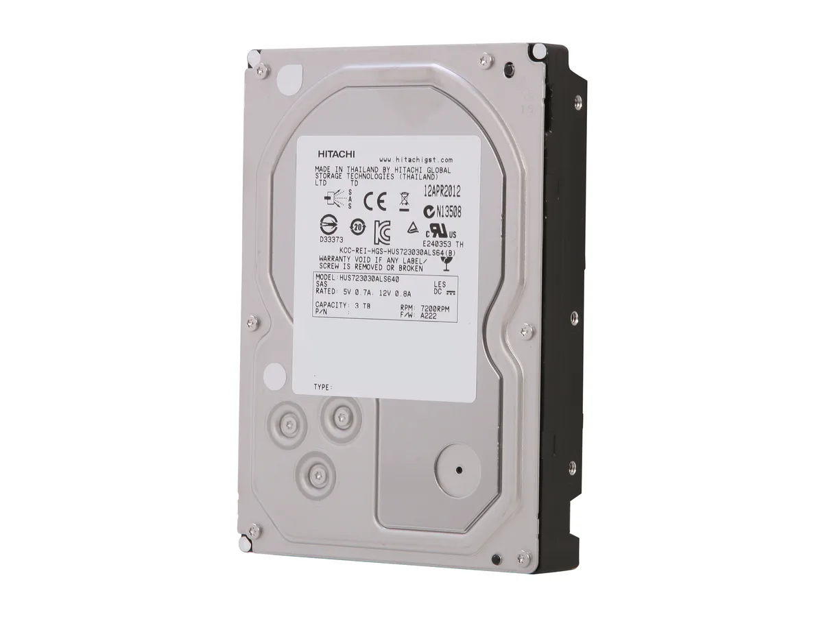 HGST HGST 0B26311 Ultrastar 7K3000 3TB 7200 RPM 64MB SAS 6Gb/s 3.5" internal hard drive — product photo