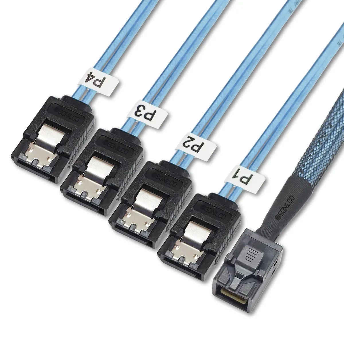 Vszerda Vszerda SFF-8643 to 4 SATA cable 1.0 m 2-pack — product photo