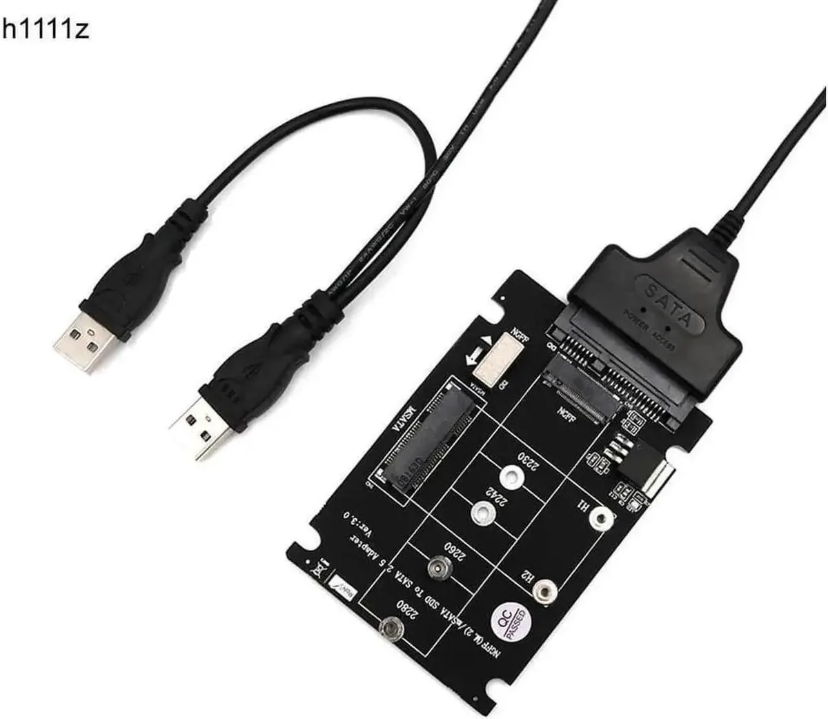 SMUGDESK SMUGDESK 2-in-1 mSATA & M.2 SATA SSD to USB 3.0 Adapter Card — product photo