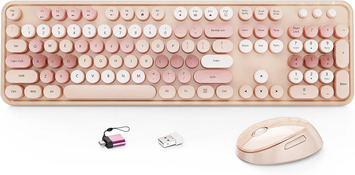 TUKO TUKO HotFox Wireless Keyboard and Mouse Combo Brown — product photo