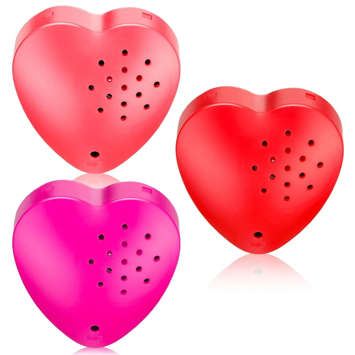  Copkim LIA-Copkim-1823 Heart Shape Voice Recorder 3 Pcs 20 Seconds Red Rose Red Pink — product photo