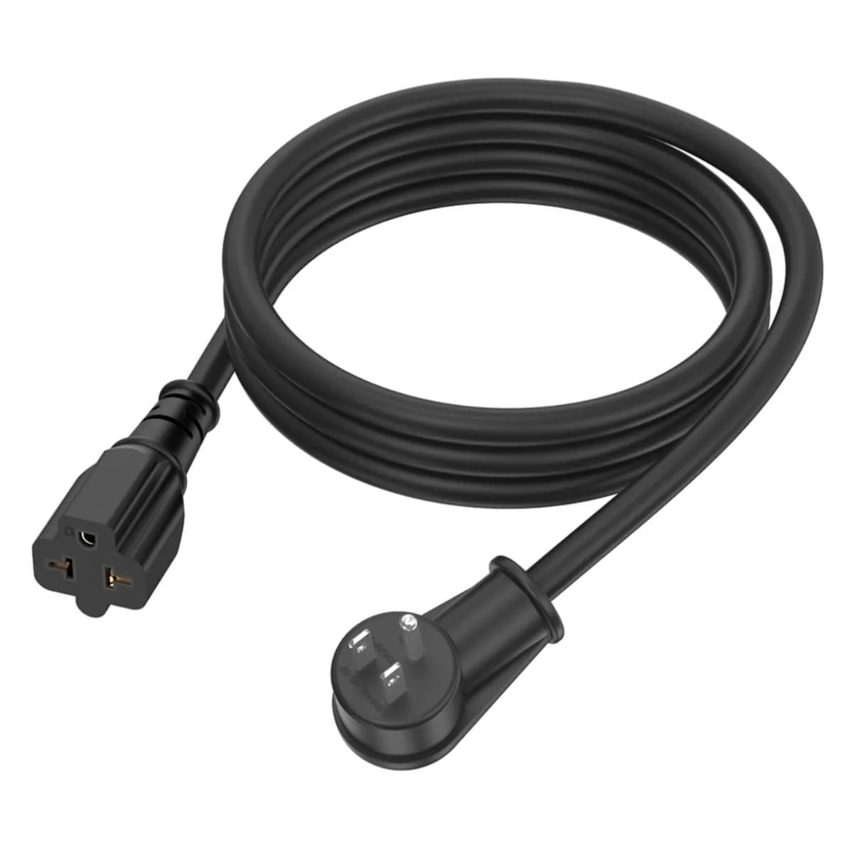 ADCAUDX 6 ft 12 AWG 90° 15A to 20A T-blade power cord — product photo