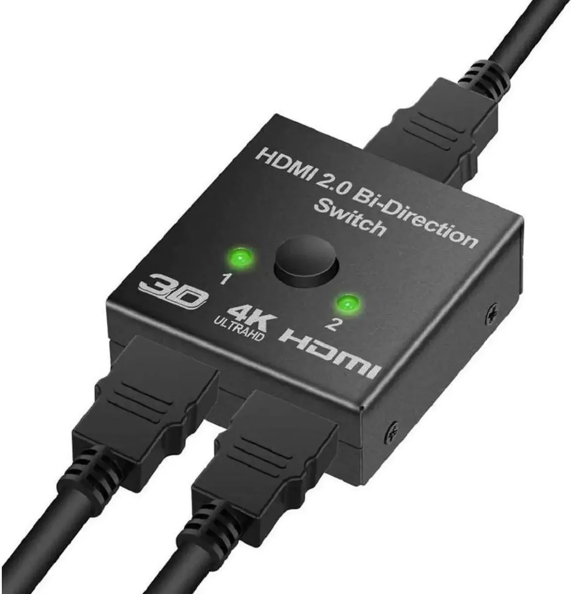 SMUGDESK SMUGDESK Bi-Directional 2-Port HDMI Switch 4K 1080 720 Black — product photo