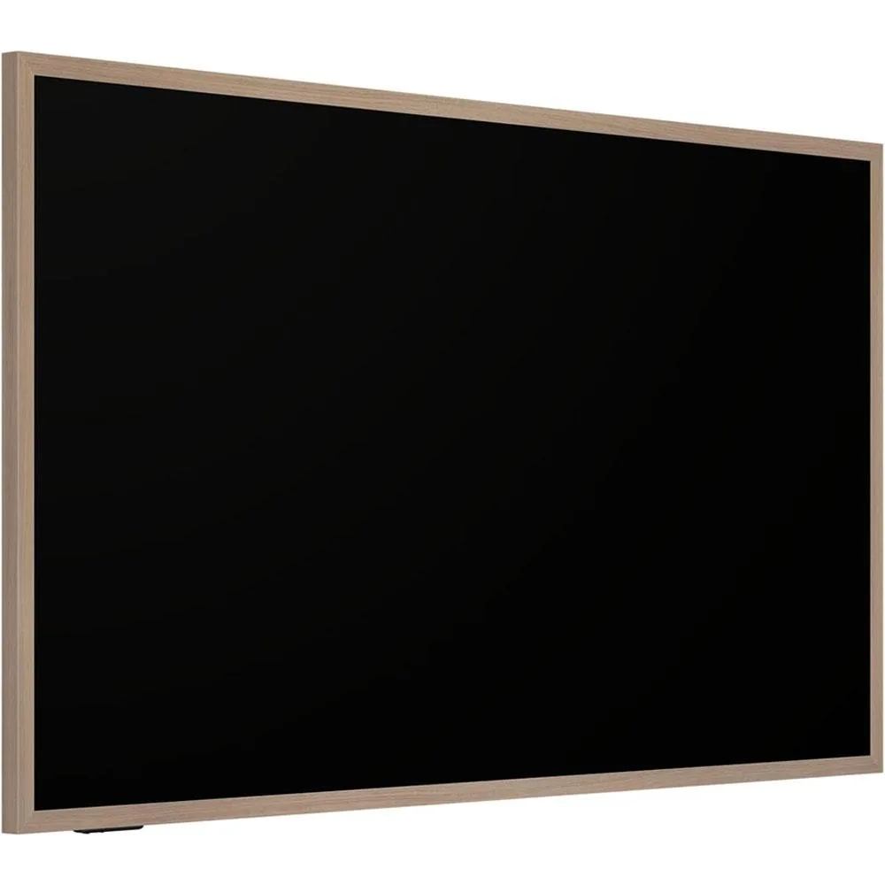 65 inch Canvas Series TV with teak frame and matte display