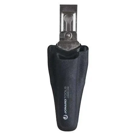 Blue plastic tool pouch with two pockets