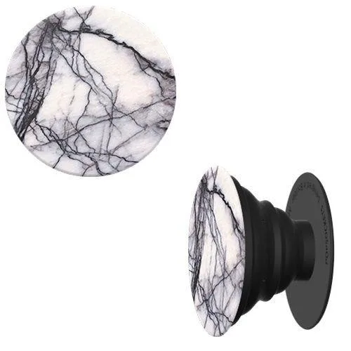Popsockets Popsockets Phone Grip &amp; Stand White Marble Novelty Toy 2016 — product photo