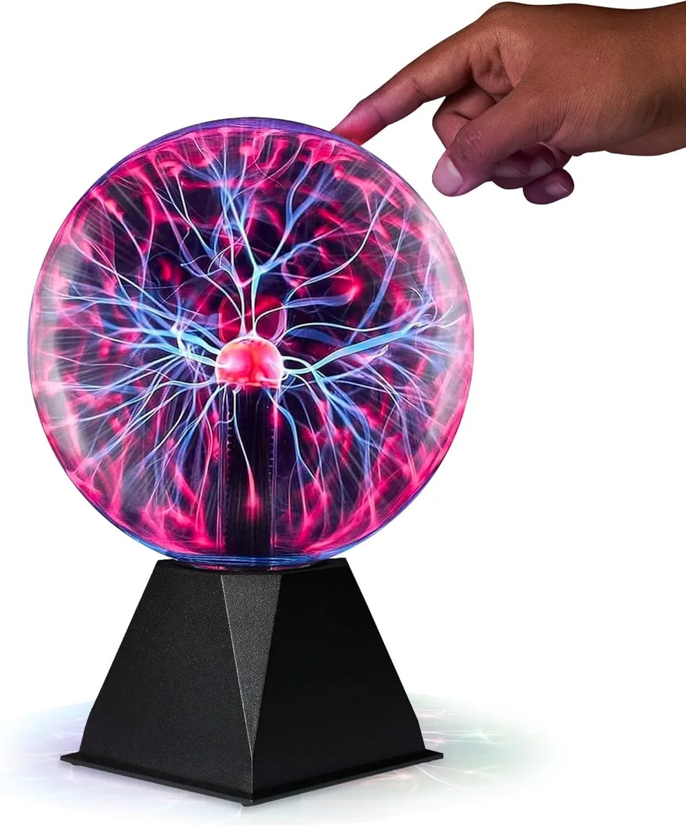 PlayBees PlayBees Colorful Plasma Ball 7 Inch Red — product photo