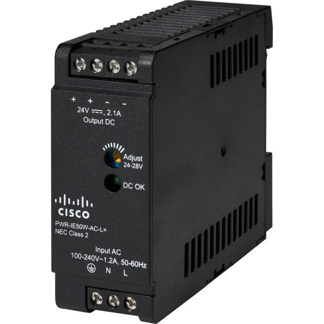 Cisco Systems, Inc. Cisco Systems, Inc. PWR-IE50W-AC-L 50W AC 100-240V industrial power supply for Catalyst IE3200 Rugged Series — product photo