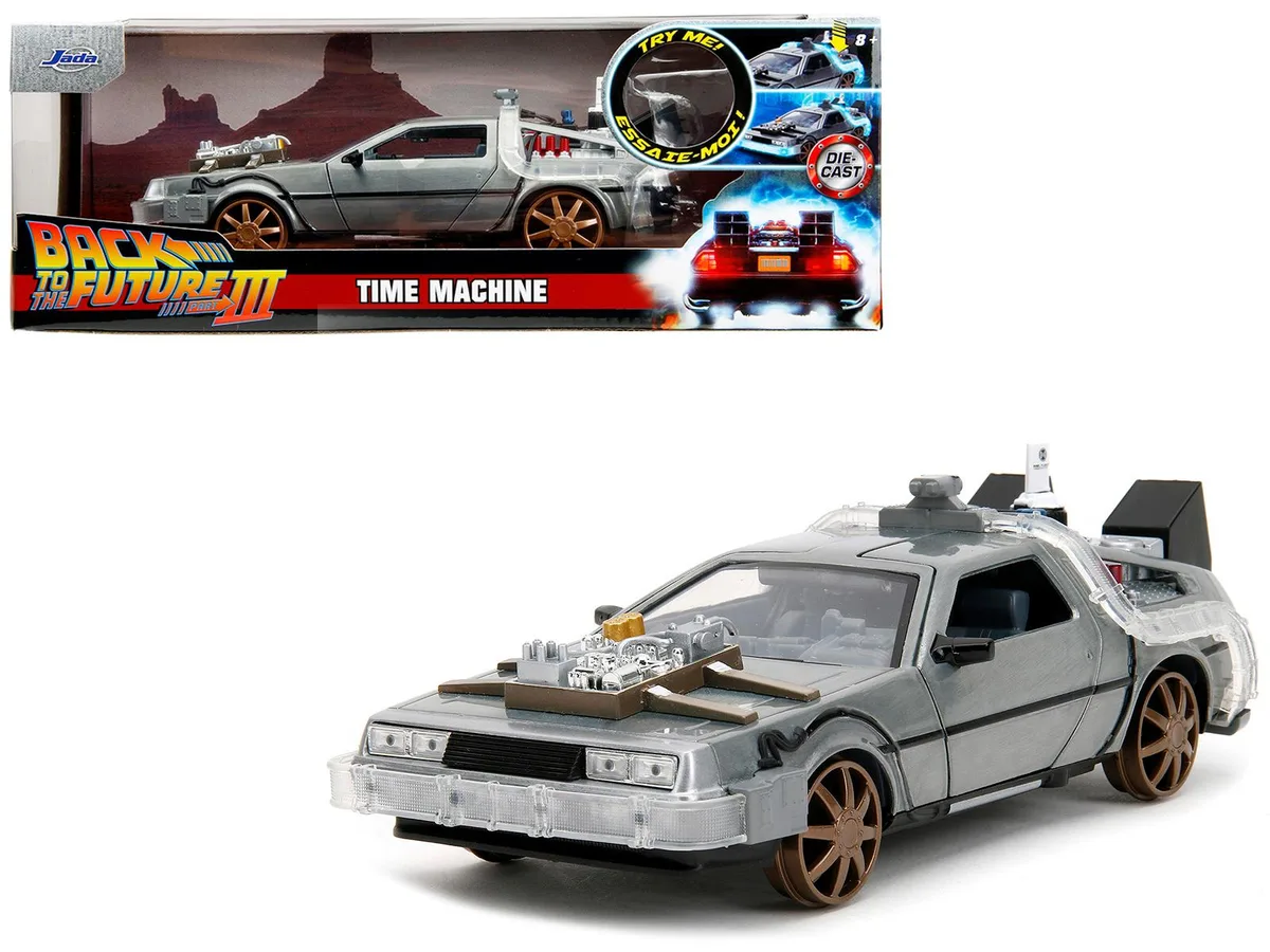 Jada Jada 34996 Back to the Future 1:24 Time Machine Rail Wheels hobby collectible — product photo