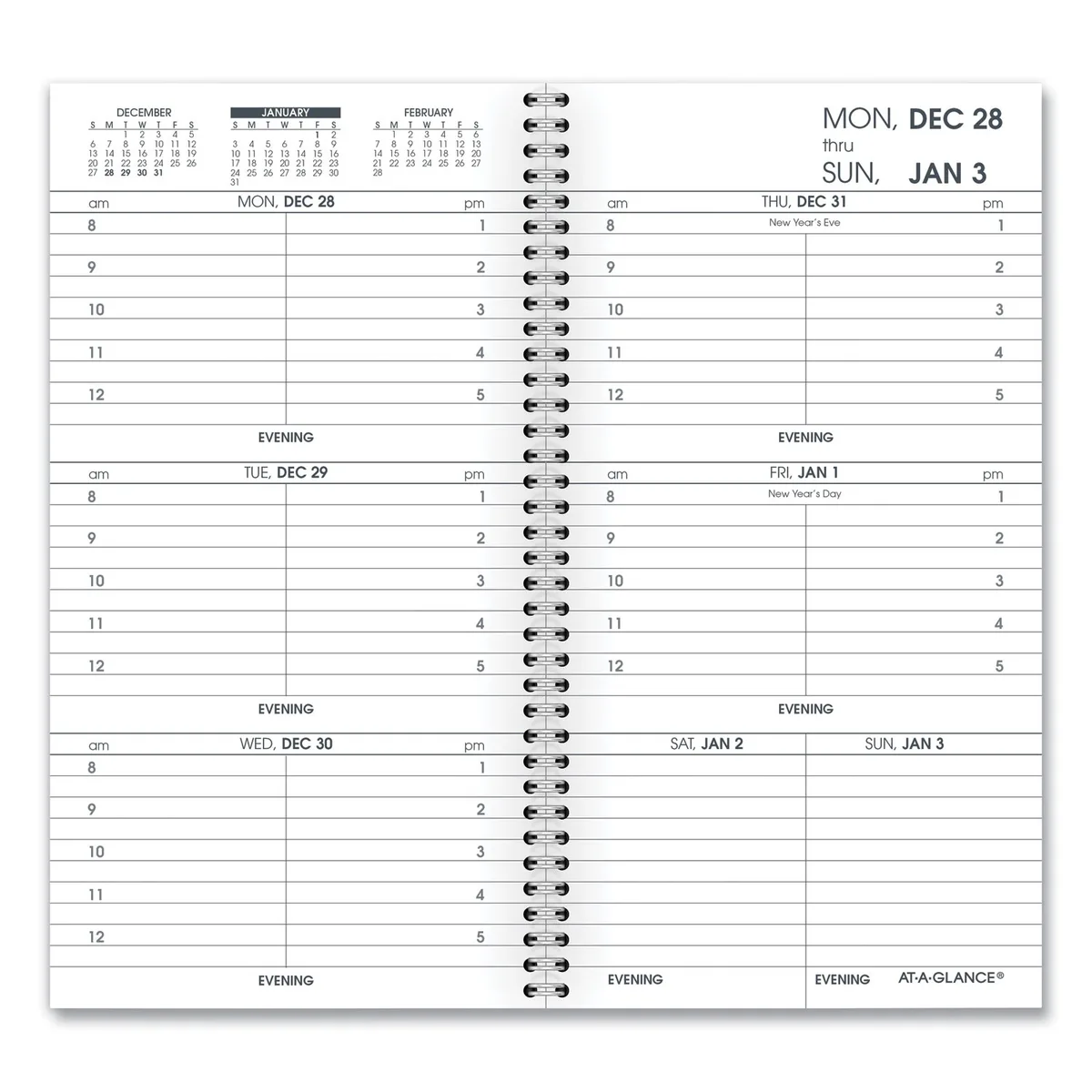 AT-A-GLANCE AT-A-GLANCE Weekly Appointment Book Refill 2026 7090410 — product photo