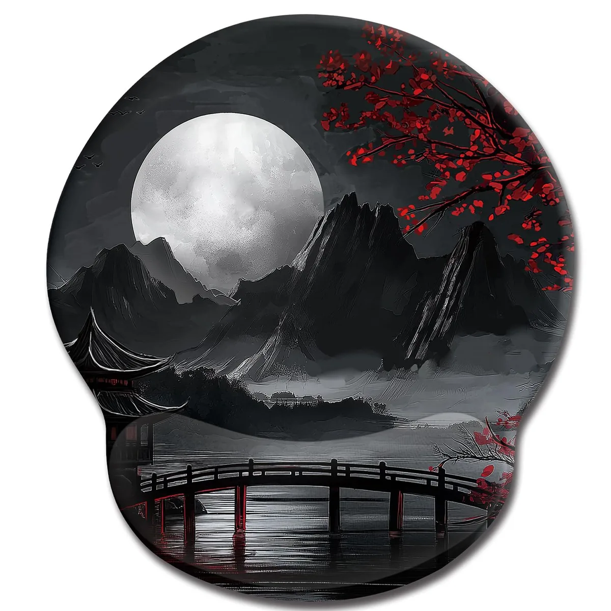 KEHIPI KEHIPI J-MOUA051 Japanese Style Mouse Pad 9.7 x 8.5 in — product photo