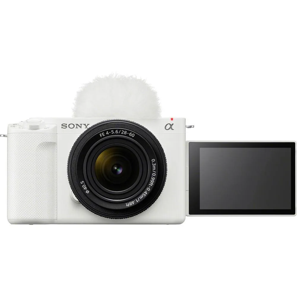 Sony Sony ZV-E1 12.1MP Full-Frame Mirrorless Camera with 28-60mm f/4-5.6 Lens (White) — product photo