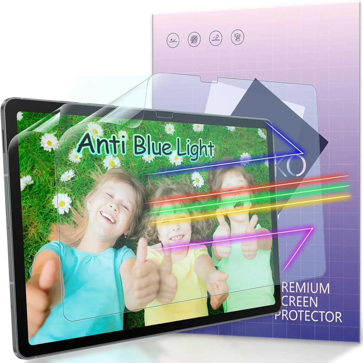 Leelbox Leelbox 2 Pack Anti Blue Light Screen Protector Samsung Galaxy Tab S10 FE Plus 13.1 inch 2025 Matte Anti Glare — product photo