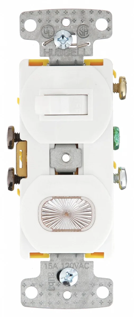 Bryant Bryant ZORO SELECT RC109W White Switch/Pilot Light Device — product photo