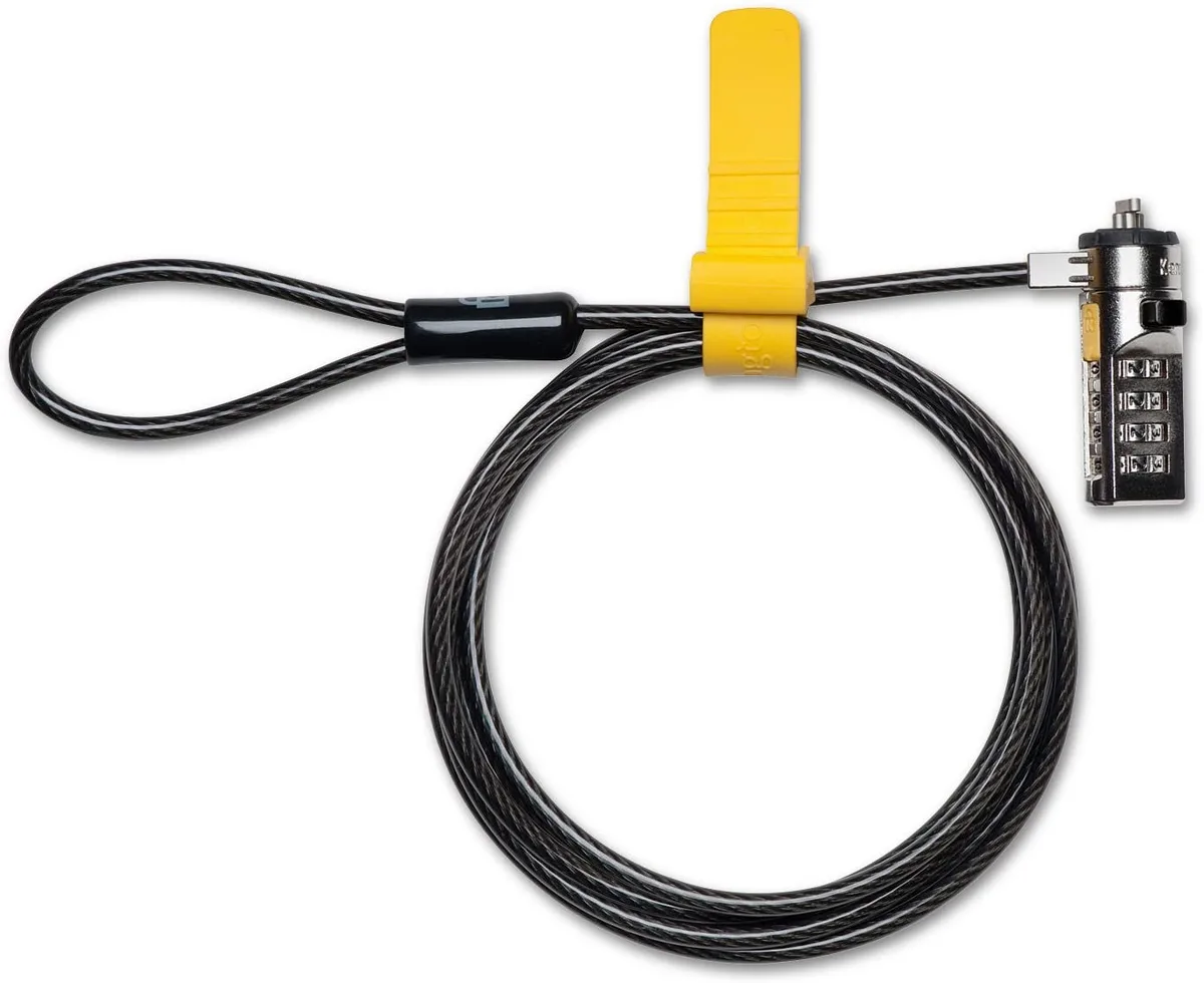 Kensington Kensington K64638WW Combination Cable Lock 1.524 m cable 10000 combinations Athena Black — product photo