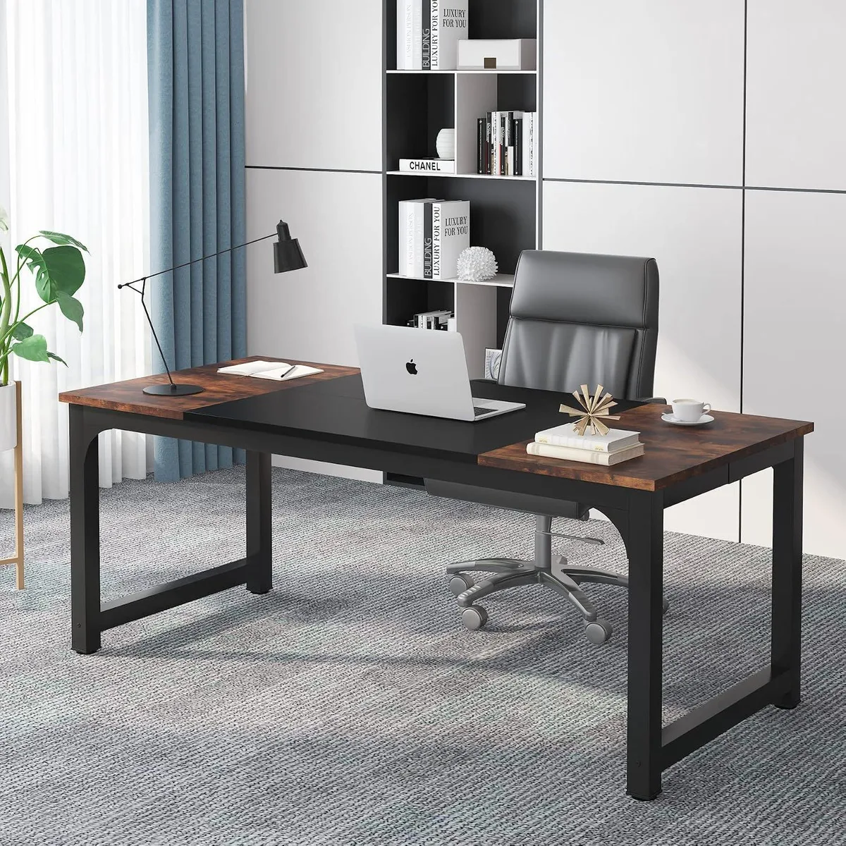 PISKEKAT PISKEKAT 70.8 Executive Desk 70.86 W x 31.49 D office equipment — product photo