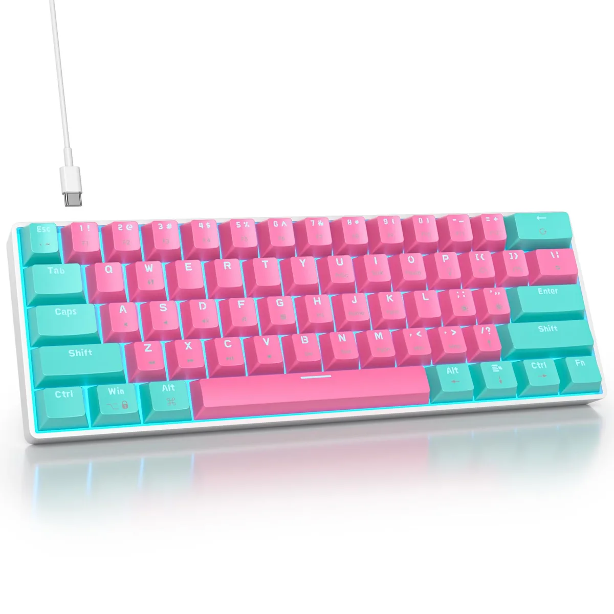  Surmen GS61 61-Key Linear Red Switch Gaming Keyboard 61 Miami — product photo