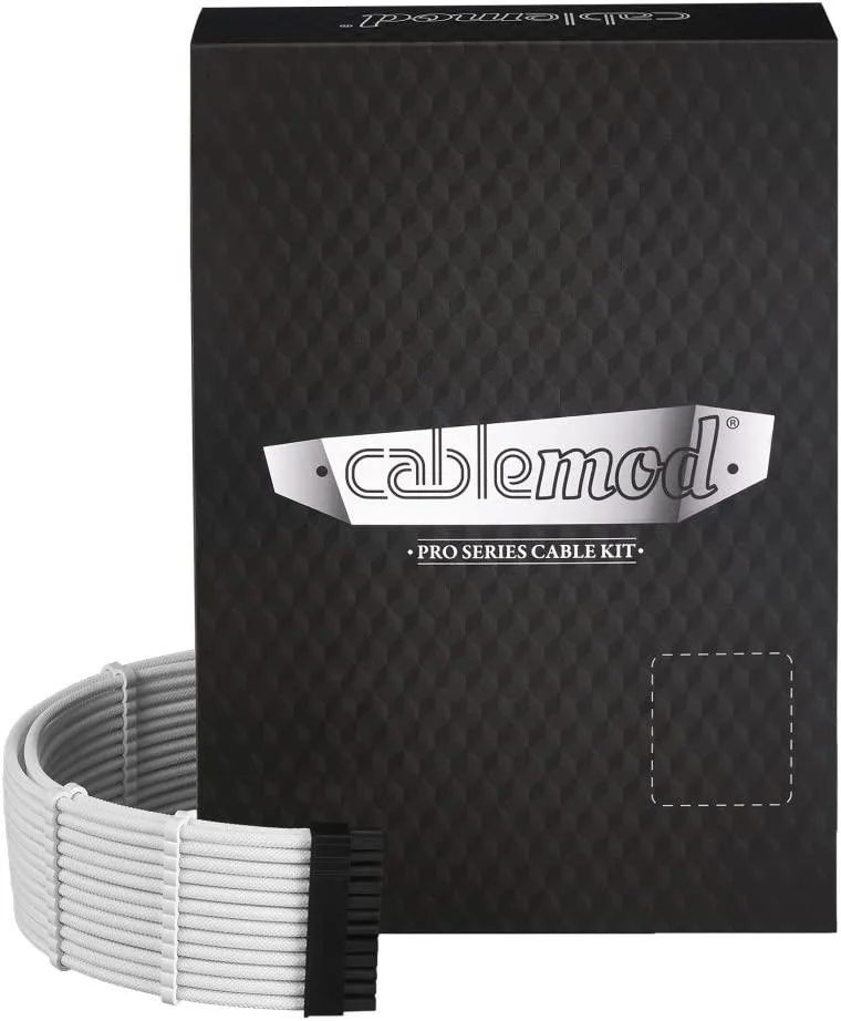 CableMod CableMod C-Series Pro ModMesh Sleeved Cable Kit White — product photo