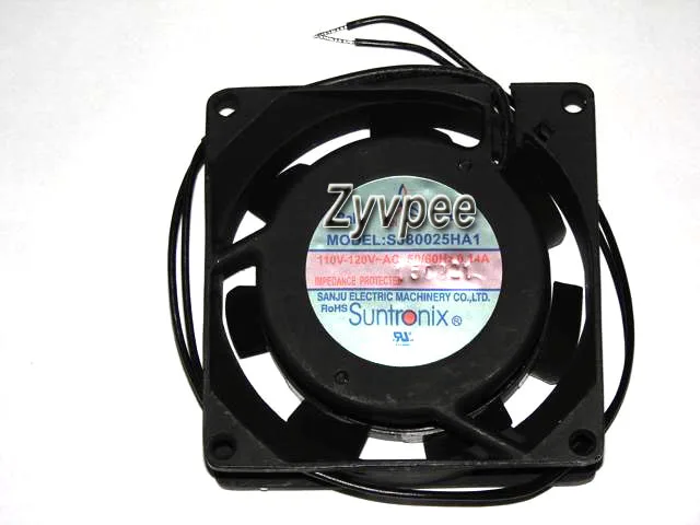 OEM Industries OEM Industries SJ80025HA1 8025 110~120V AC 50/60Hz 2 Wires Ball Bearing CPU cooler — product photo