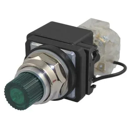 Dayton Dayton 30G408 Pilot Light LED 24V 30mm Chrome Green — product photo
