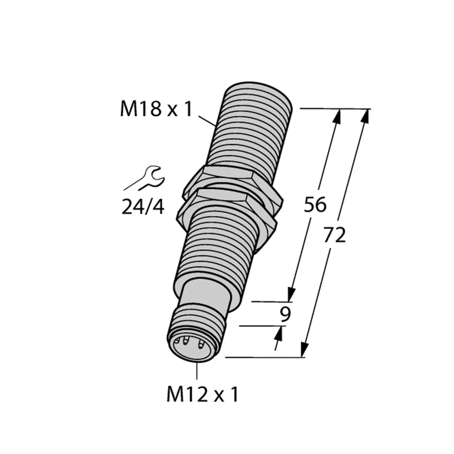 Turck Turck BI8-M18-LIU-H1141 1535561 M18 inductive sensor — product photo