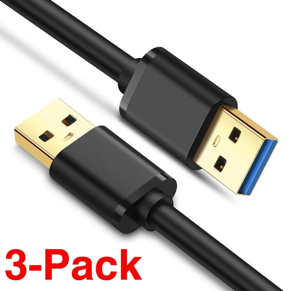 ESTONE ESTONE USB3.0M2M USB 3.0 A to A Male Cable 3.3ft 10-Pack — product photo