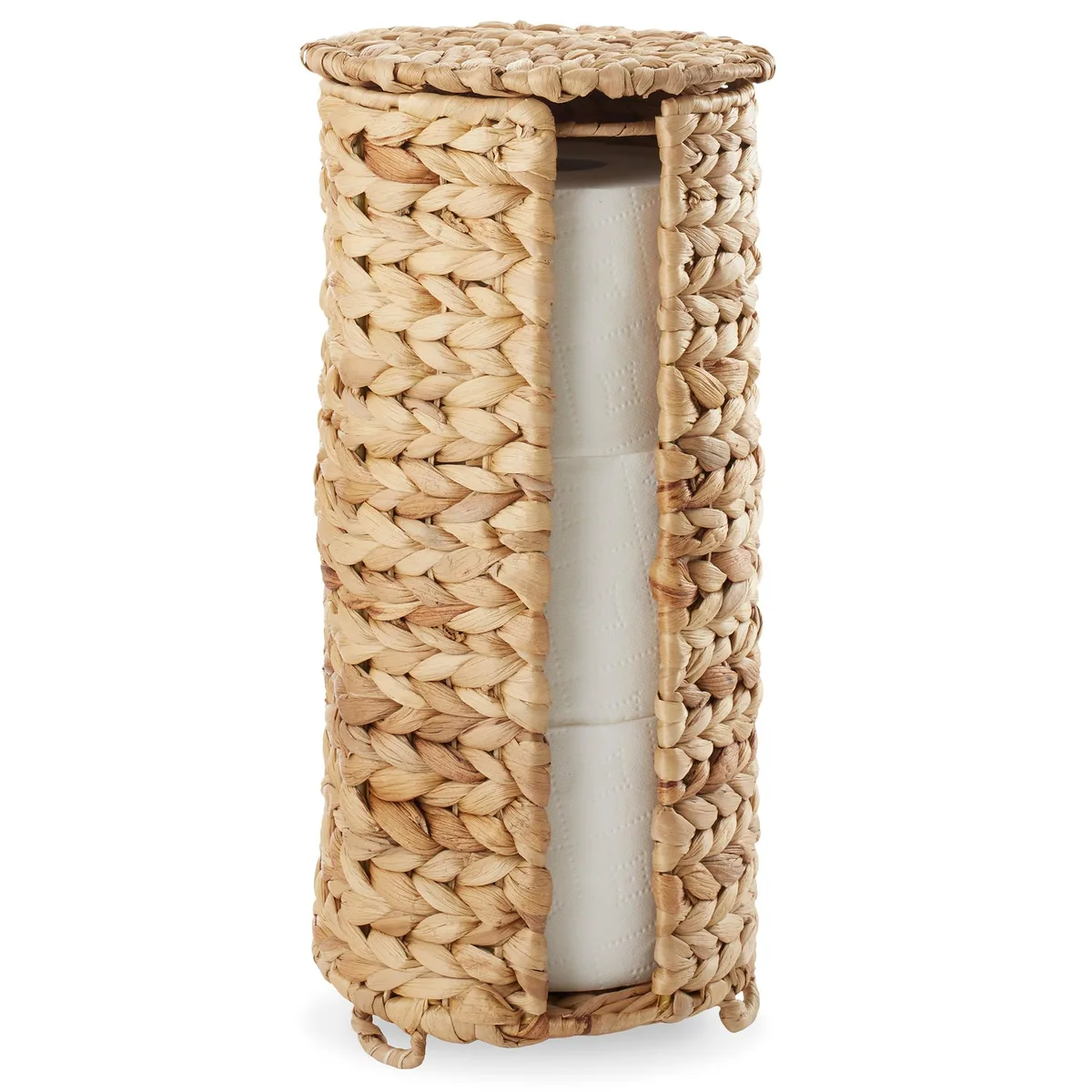 Casafield Casafield STO-E5268-NAT toilet paper holder, 15 in high, holds 3 rolls — product photo