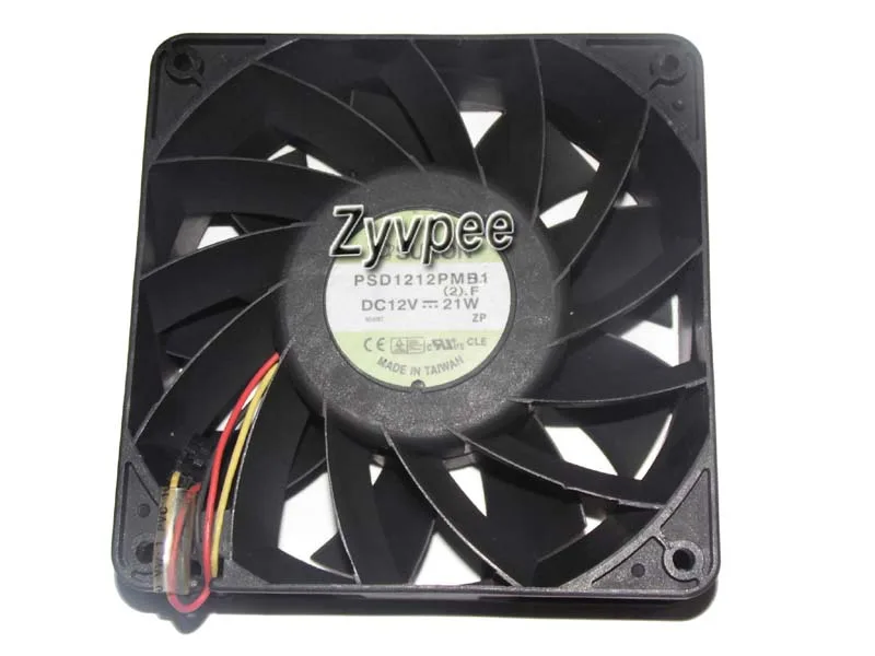 Zyvpee Zyvpee PSD1212PMB1 120x38mm 12V 21W 3-pin case fan — product photo