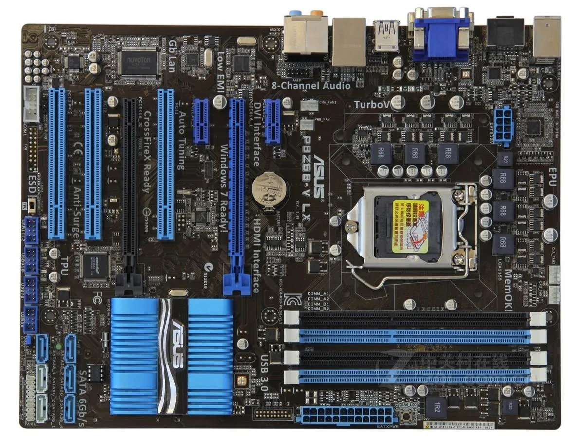 ASUS ASUS P8Z68-V LX Intel Z68 motherboard 32GB DDR3 — product photo