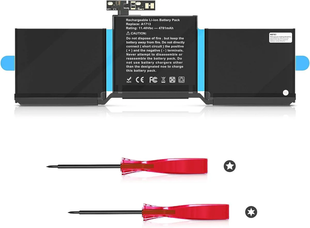 myVolts myVolts 13-inch MacBook Pro A1708 11.4V 54.5Wh laptop battery — product photo