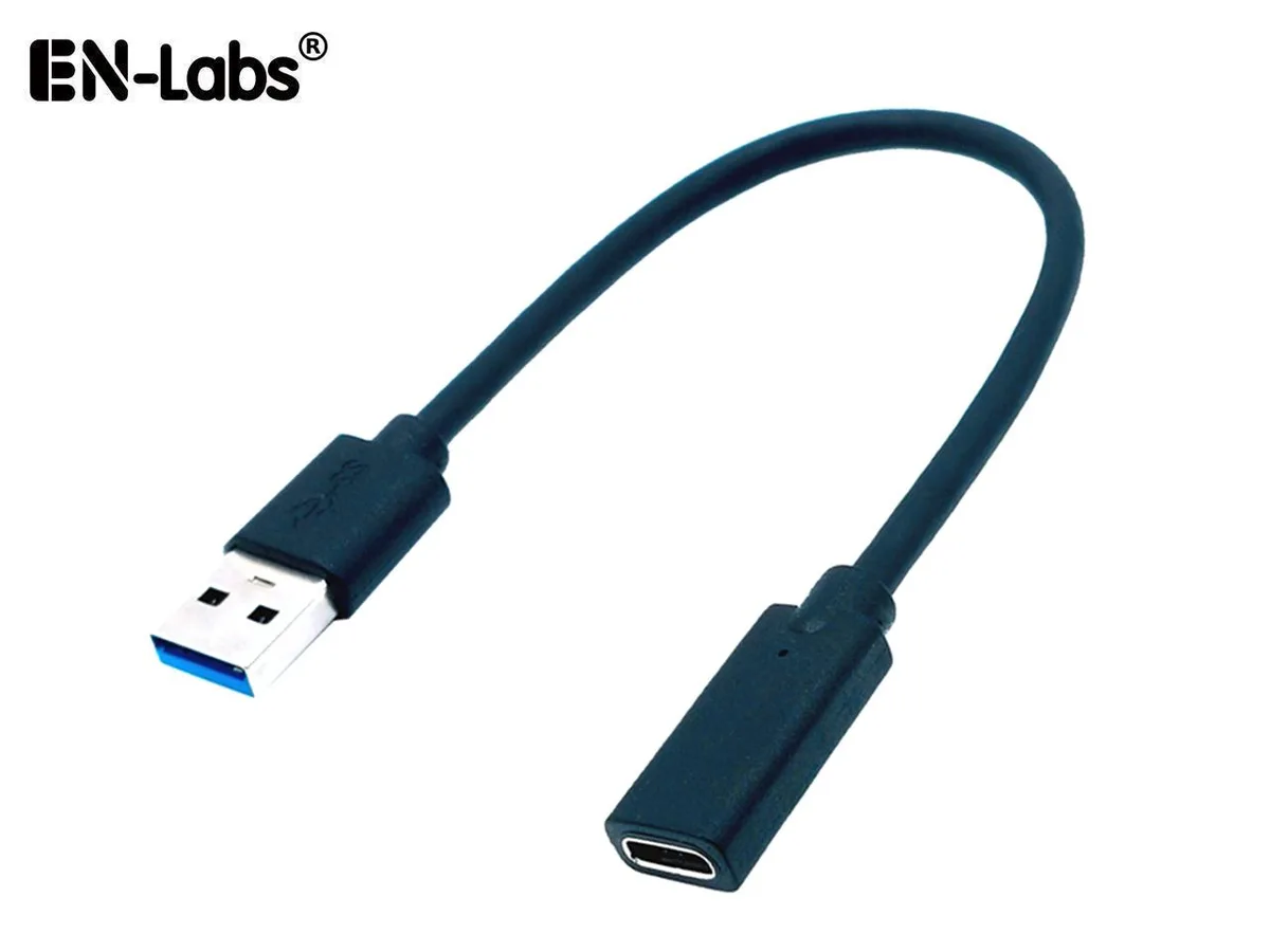 EN-Labs EN-Labs USB 3.0 Male to USB-C Female Adapter 8inch — product photo
