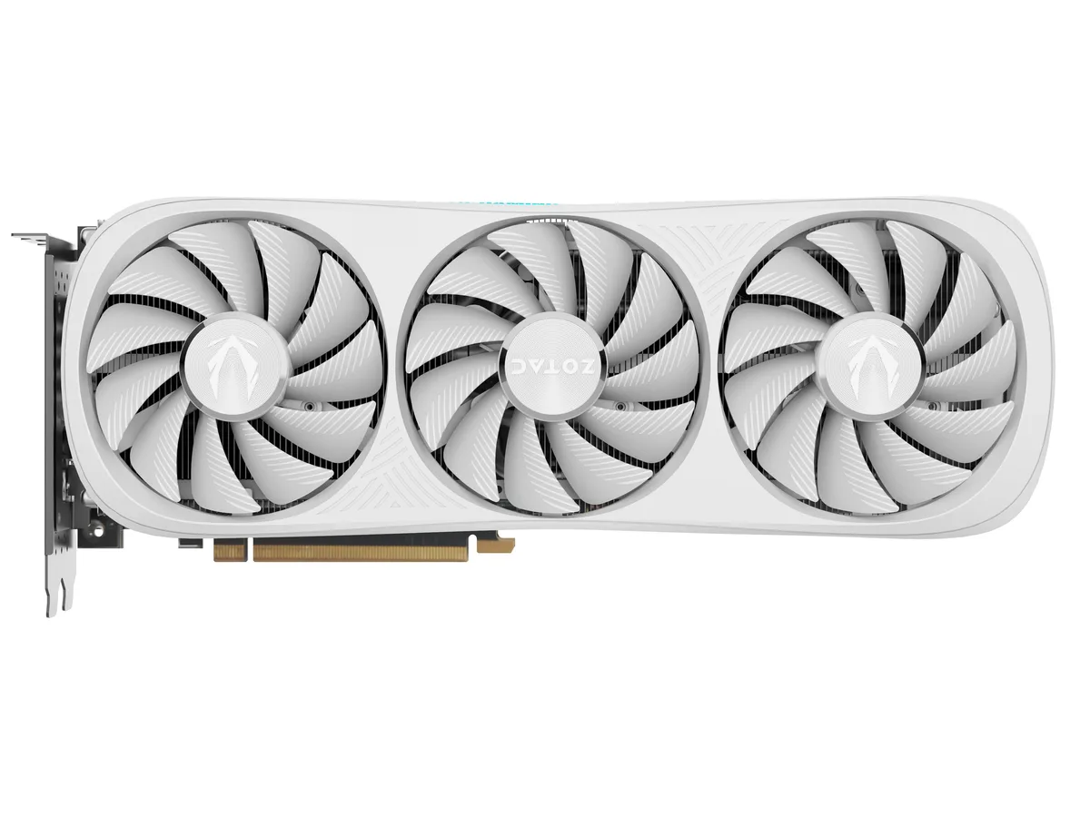 ZOTAC ZOTAC GeForce RTX 4080 SUPER Trinity OC White Edition 16GB graphics card ZT-D40820Q-10P — product photo