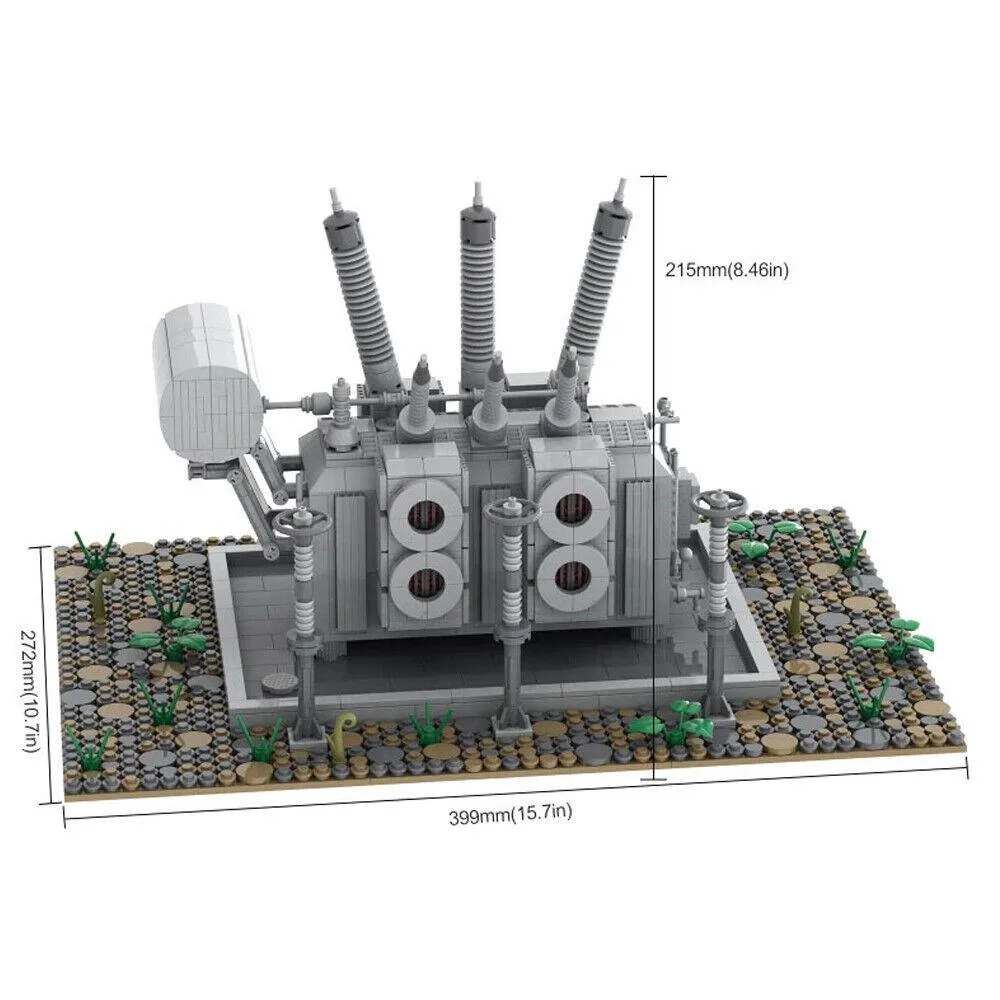 ZITIANYOUBUILD ZITIANYOUBUILD MOC-66271 High Voltage Transformer 420/150 kV 1880 Parts — product photo