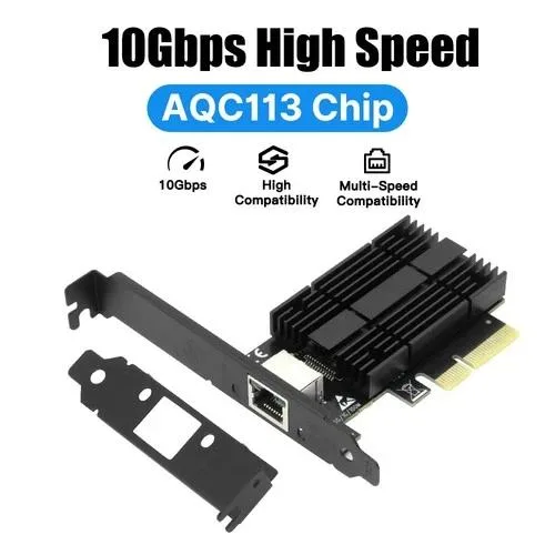 NShi NShi AQC113 10 Gbps PCIe RJ45 network card — product photo
