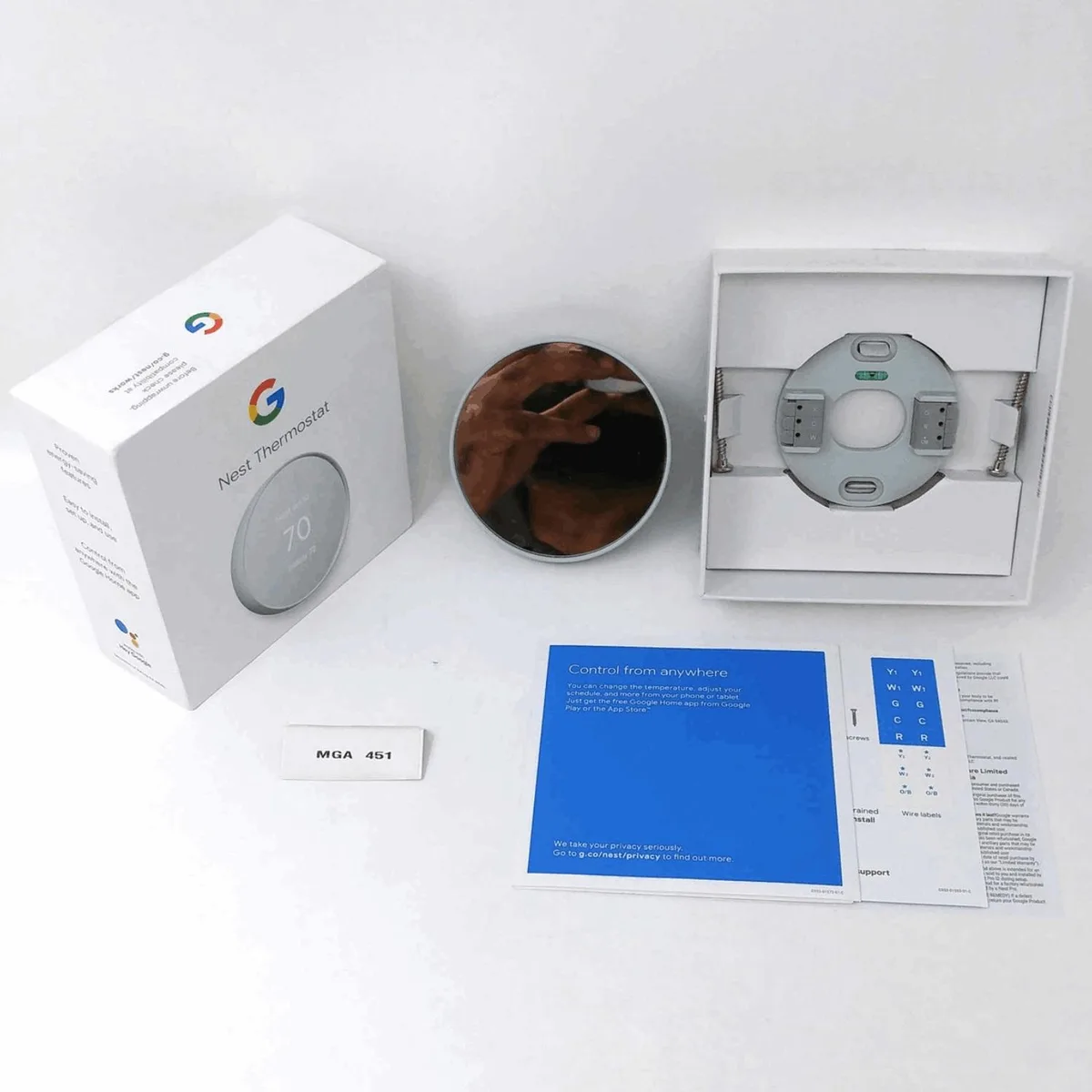 Google Google Nest Thermostat GA02083-US Fog — product photo