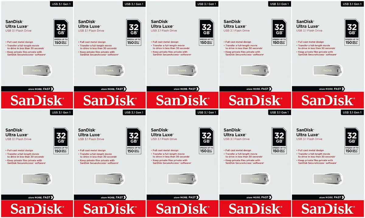 SanDisk SanDisk Ultra Luxe 32 GB USB 3.1 150 MB/s USB flash drive — product photo
