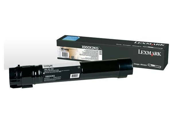 Lexmark black high yield toner cartridge for X950, X952, X954 printers