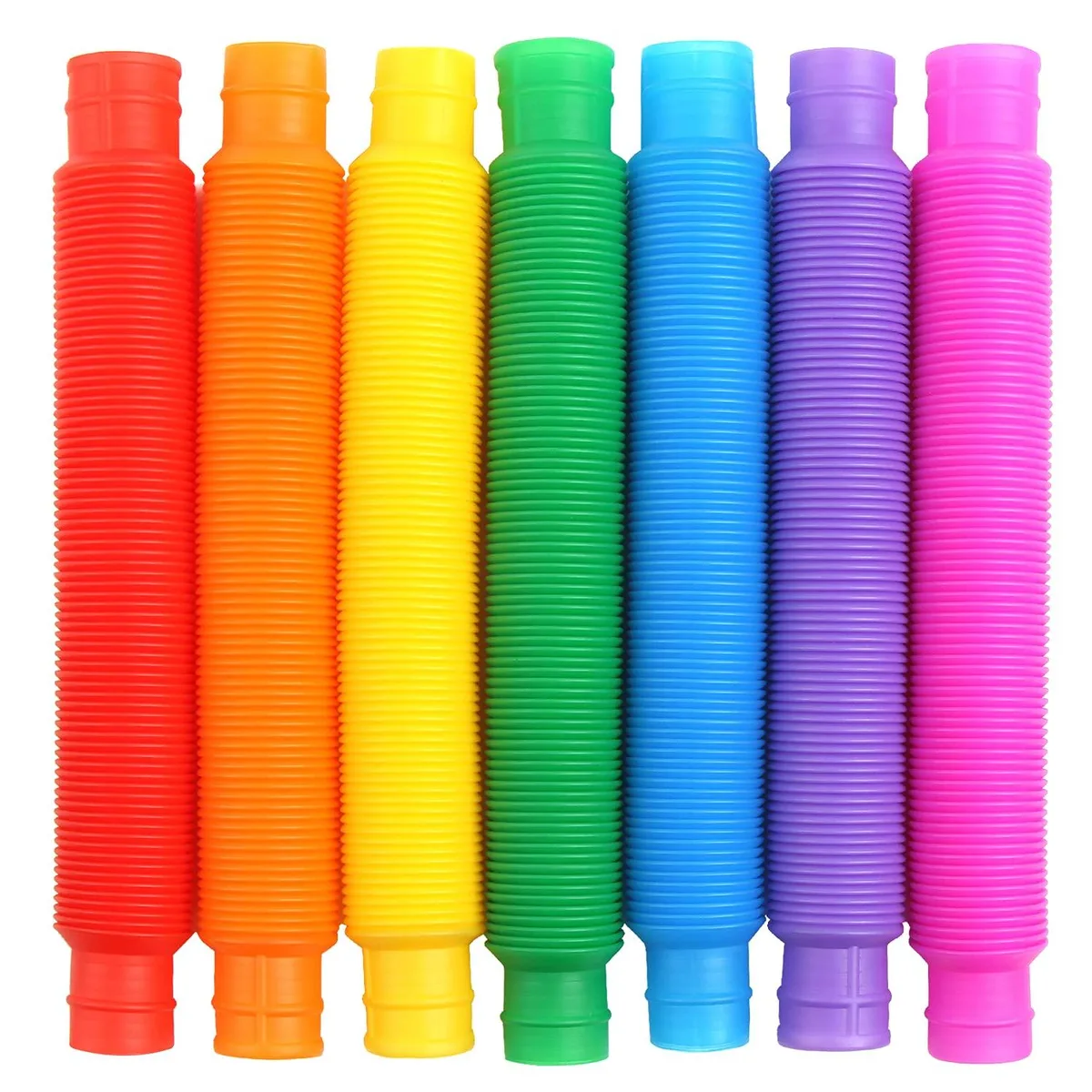  7 Pieces Jumbo Pop Toobs Fidget Toys Sensory Tubes — product photo