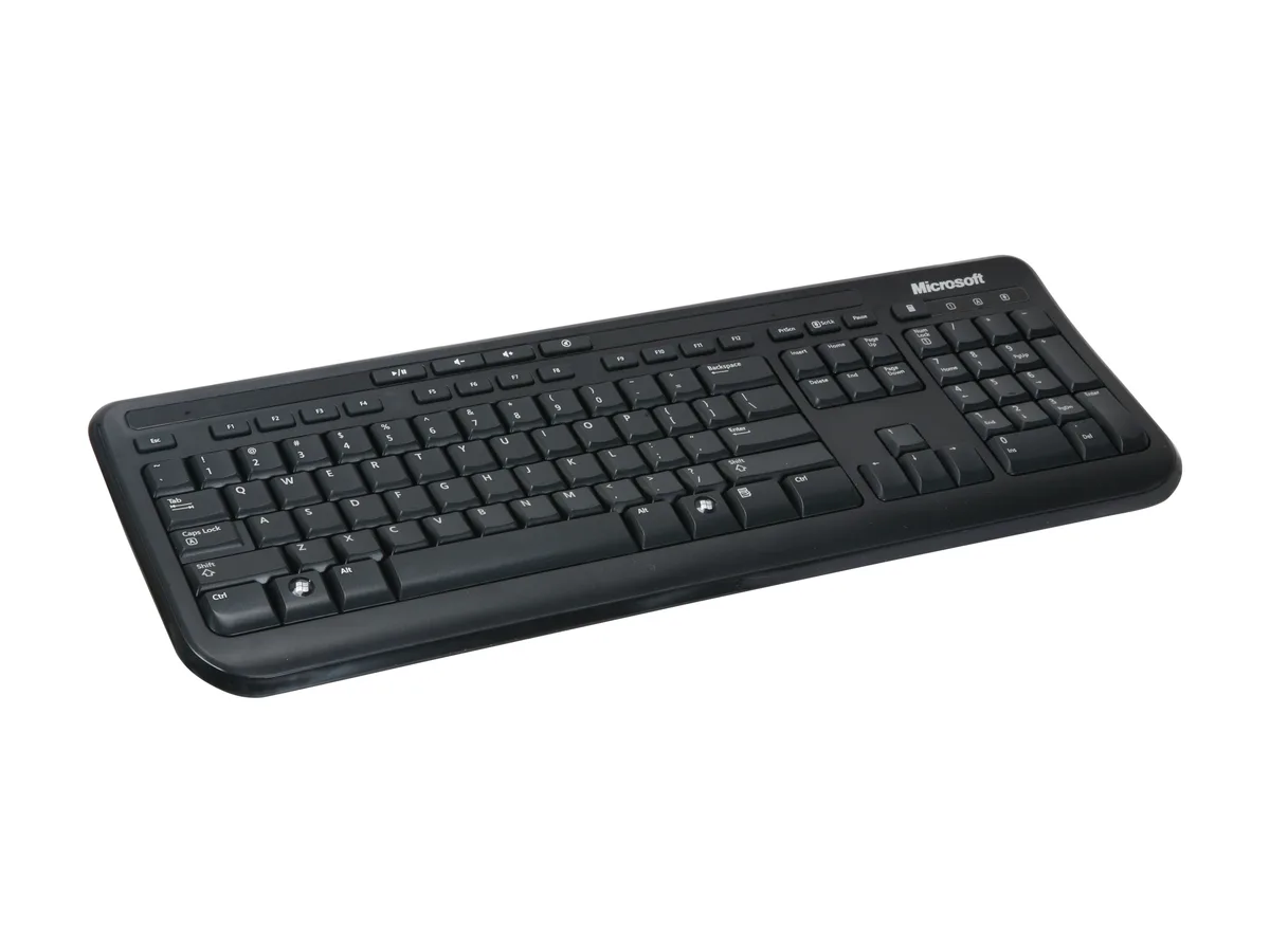 Microsoft Microsoft Wired Desktop 600 APB-00001 Keyboard and Mouse Combo Black — product photo