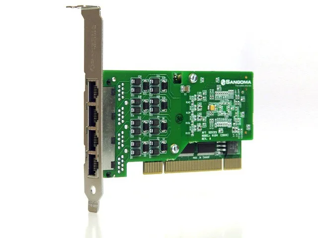Sangoma Technologies Corporation Sangoma Technologies Corporation A104D 4-port PCI VoIP voice board — product photo